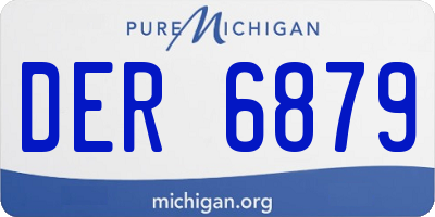 MI license plate DER6879