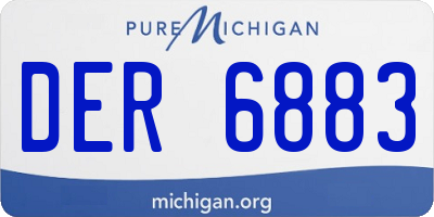 MI license plate DER6883