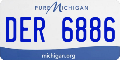 MI license plate DER6886