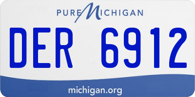 MI license plate DER6912