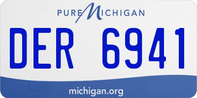 MI license plate DER6941