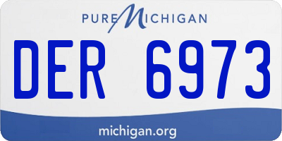 MI license plate DER6973