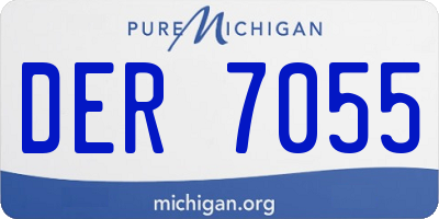 MI license plate DER7055