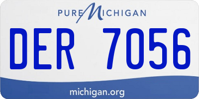 MI license plate DER7056