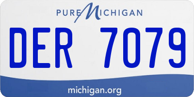 MI license plate DER7079