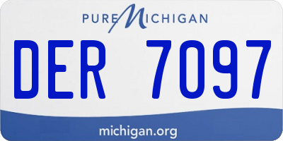 MI license plate DER7097