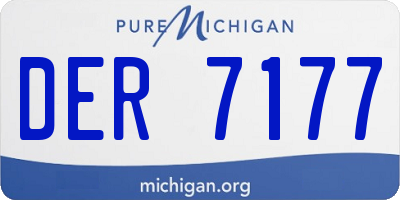 MI license plate DER7177