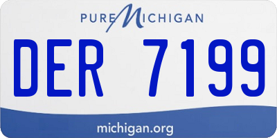 MI license plate DER7199