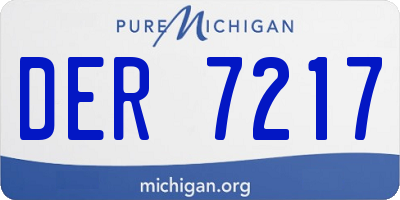 MI license plate DER7217