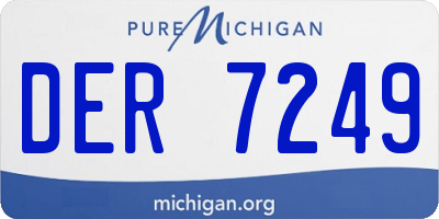 MI license plate DER7249