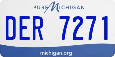MI license plate DER7271
