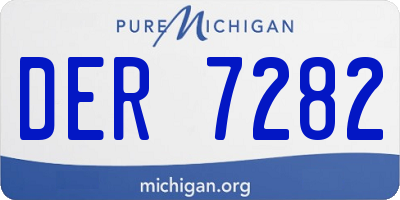 MI license plate DER7282