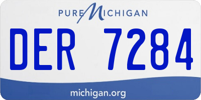 MI license plate DER7284
