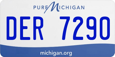 MI license plate DER7290