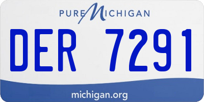 MI license plate DER7291