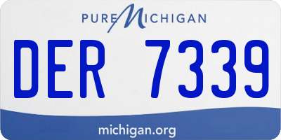 MI license plate DER7339
