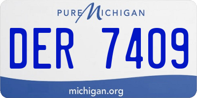 MI license plate DER7409