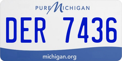 MI license plate DER7436