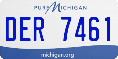 MI license plate DER7461