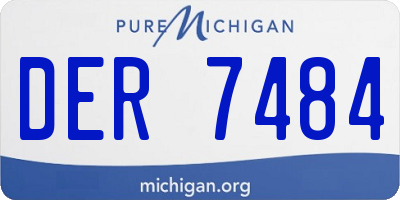 MI license plate DER7484