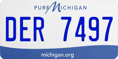MI license plate DER7497