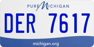MI license plate DER7617