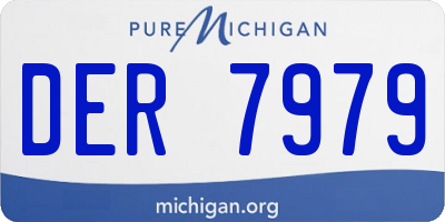 MI license plate DER7979