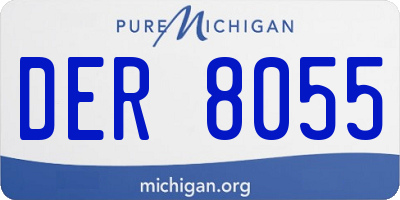 MI license plate DER8055