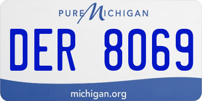 MI license plate DER8069