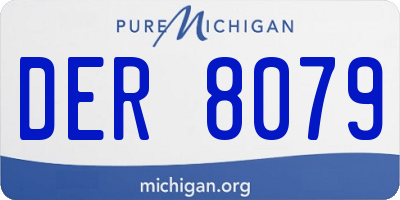 MI license plate DER8079