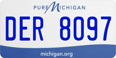 MI license plate DER8097