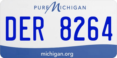 MI license plate DER8264