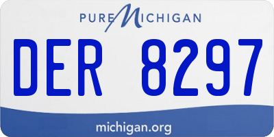 MI license plate DER8297