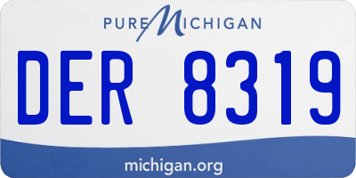MI license plate DER8319