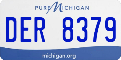 MI license plate DER8379