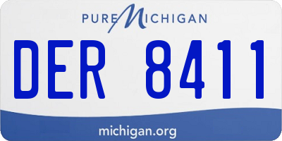 MI license plate DER8411