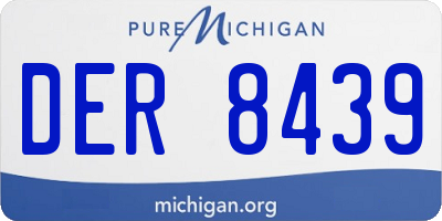 MI license plate DER8439