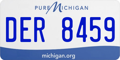 MI license plate DER8459