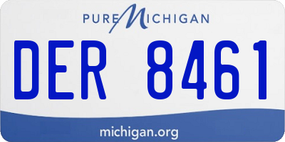 MI license plate DER8461