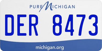 MI license plate DER8473