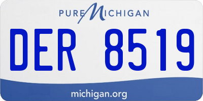 MI license plate DER8519