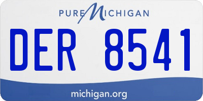 MI license plate DER8541