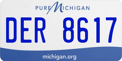 MI license plate DER8617