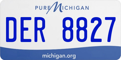 MI license plate DER8827