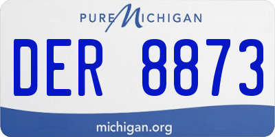 MI license plate DER8873