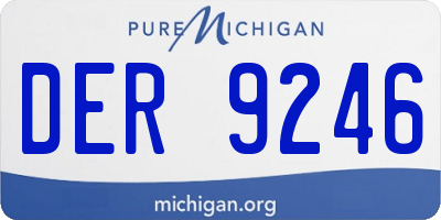 MI license plate DER9246