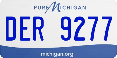 MI license plate DER9277