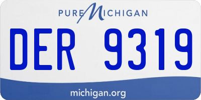 MI license plate DER9319