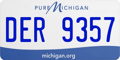 MI license plate DER9357
