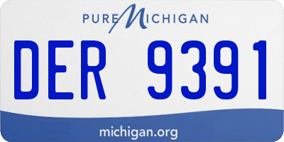 MI license plate DER9391